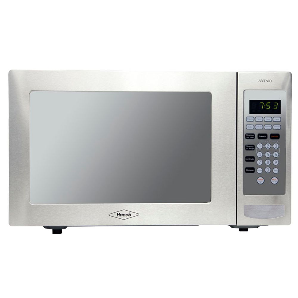 HORNO MICROONDAS HACEB 1.1 CON DORADOR ACERO INOXIDABLE - Compra Cierta