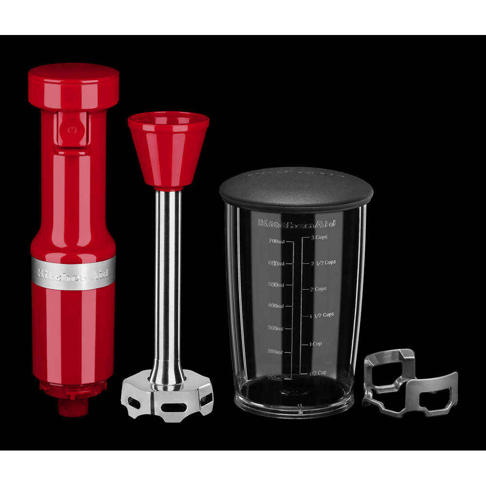 KitchenAid Batidora de mano con cable de velocidad variable KHBV53, Passion  Red